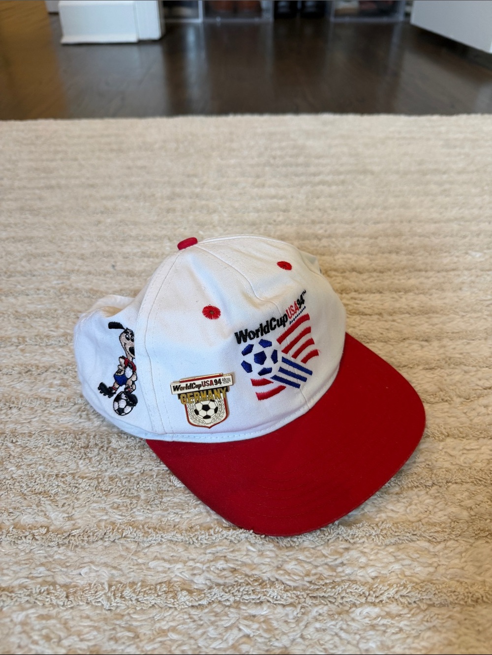 World Cup USA 94 White & Red Baseball Cap